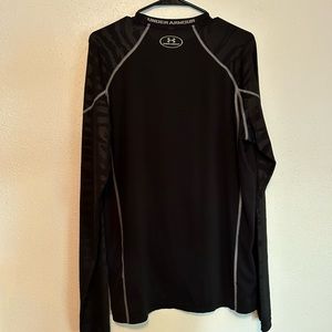 NWOT Under Armour Long Sleeve Black Mens Shirt Dri-Fit Material Size Large